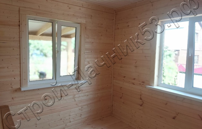 4 Каркасно-щитовой дом Д-150, 8х7м, 56 М², Московская область, Рузский район, СНТ «Томшина гора» (11)